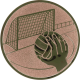 Emblème en aluminium embossé bronze 25mm - Handball neutre