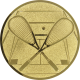 Alu emblem embossed gold 25mm - Squash