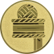 Alu emblem embossed gold 25mm - Basket ball classic