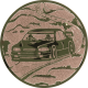 Embossed bronze aluminum emblem 25mm - Touring car