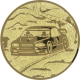 Aluminum emblem embossed gold 50mm - Touring car