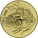Alu emblem embossed gold 25mm - off road vehicle