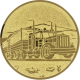 Gold embossed aluminum emblem 25mm - Truck