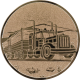 Bronze embossed aluminum emblem 25mm - Truck