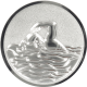 Alu emblem embossed silver 25mm - crawl 3D