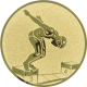 Alu emblem embossed gold 25mm - start jump men