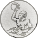 Alu emblem embossed silver 25mm - beach ball
