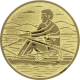 Alu emblem embossed gold 25mm - oars