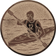 Aluminum emblem embossed bronze 25mm - Kayak