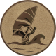 Alu emblem embossed bronze 25mm - windsurfing