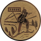Alu emblem embossed bronze 25mm - Biathlon