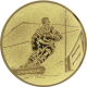 Alu emblem embossed gold 25mm - Snowboard