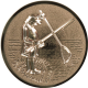 Aluemblem geprägt bronze 25mm - Angler 3D