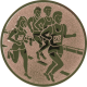 Emblème en aluminium gaufré bronze 25mm - Course populaire