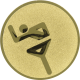 Alu emblem embossed gold 50mm - Laufen pictogram