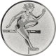 Alu emblem embossed silver 25mm - hurdles ladies