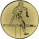 Alu emblem embossed gold 25mm - hurdles men