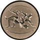 Alu emblem embossed bronze 50mm - rings 3D
