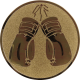 Alu emblem embossed bronze 25mm - boxing gloves