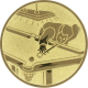Alu emblem embossed gold 25mm - pool billiards