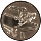 Emblème en aluminium gaufré bronze 50mm - billard 3D