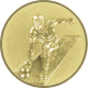 Alu emblem embossed gold 25mm - Skittles 3D
