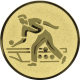 Alu emblem embossed gold 25mm - cones