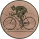 Emblème aluminium embossé bronze 25mm - Vélo de route