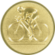 Emblème en aluminium gaufré or 25mm - vélo de course 3D
