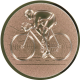 Emblème en aluminium gaufré bronze 25mm - Vélo de course 3D