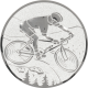 Alu emblem embossed silver 25mm - mountain bike