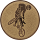 Aluemblem geprägt bronze 50mm - BMX Rad