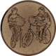 Aluemblem geprägt bronze 25mm - Radball