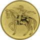 Aluminum emblem embossed gold 25mm - Vaulting