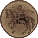 Emblème en aluminium gaufré bronze 25mm - Voltigeur