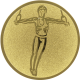 Alu emblem embossed gold 25mm - Gymnastics - Rings