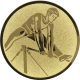 Alu emblem embossed gold 25mm - Gymnastics - high bar