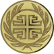 Aluminum emblem embossed gold 50mm - Turnerbund