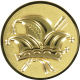 Alu emblem embossed gold 25mm - foolscap 3D