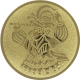 Embossed gold aluminum emblem 25mm - Carnival prince