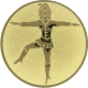 Embossed gold aluminum emblem 25mm - Dance mariechen