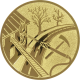 Alu emblem embossed gold 25mm - Extinguishing work