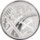 Alu emblem embossed silver 25mm - Extinguishing 3D