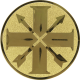 Aluminum emblem embossed gold 25mm - Schützenbund