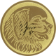 Alu emblem embossed gold 25mm - Saint Bernard