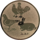 Aluminum emblem embossed bronze 25mm - small animals