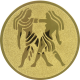 Aluminum emblem embossed gold 50mm - Zwilling