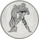 Emblème en aluminium gaufré argent 50mm - Verseau