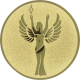 Embossed gold aluminum emblem 25mm - Goddess of Victory