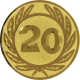 Alu emblem embossed gold 50mm - Anniversary 20